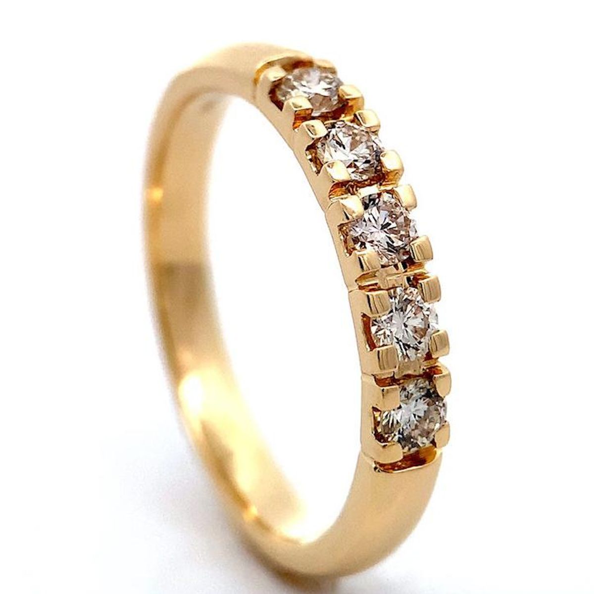 Spesialpris! Alliansering 5 diamanter 0.35 carat w.si