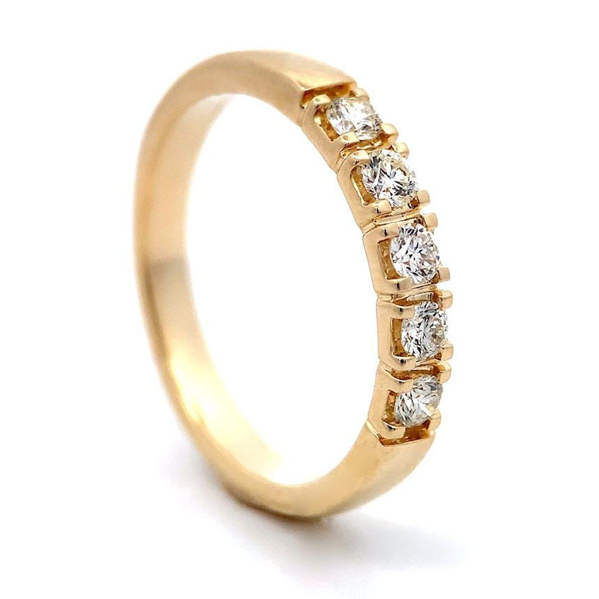 Spesialpris! Alliansering 5 diamanter 0.25 carat w.si 