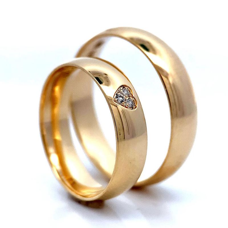 SpesialPris Gifteringer med diamanter 0.03 ct w.si 