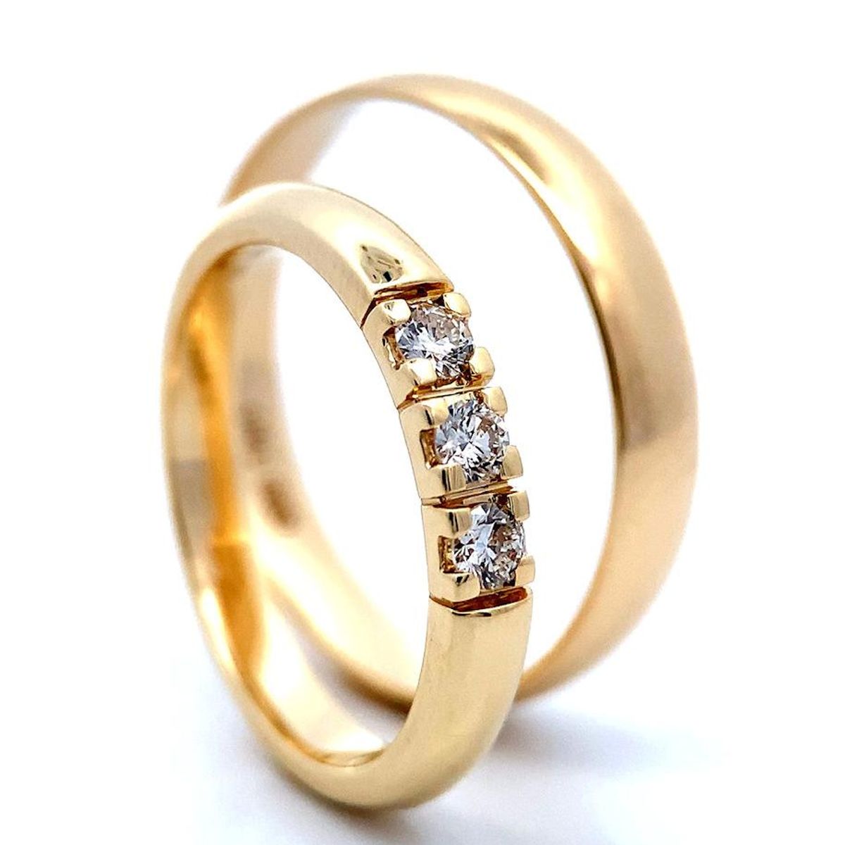 Gifteringer med diamanter 0.15 carat SpesialPris
